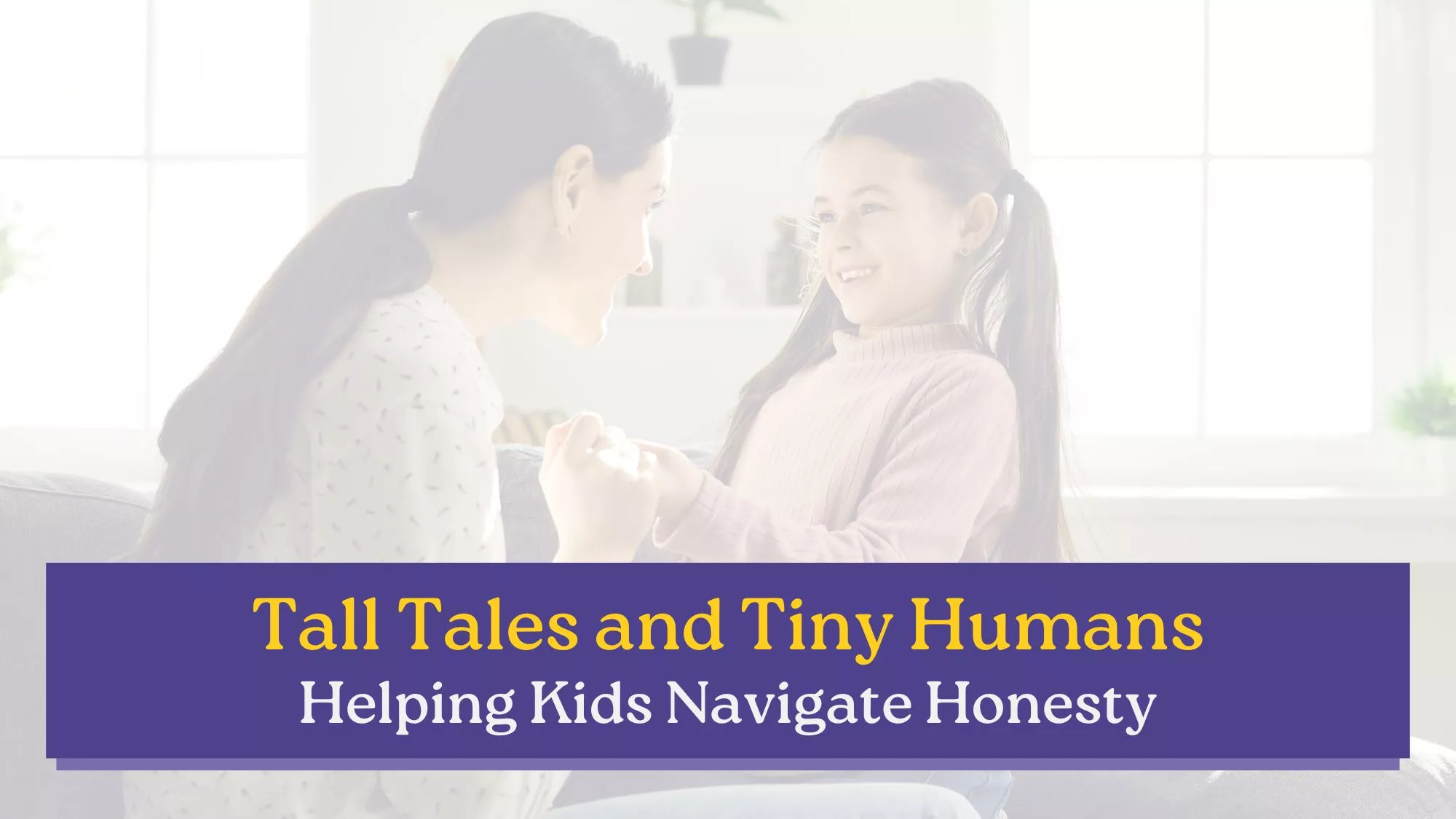 A mother talks with her daughter about dishonesty and how important it is to be honest with others.